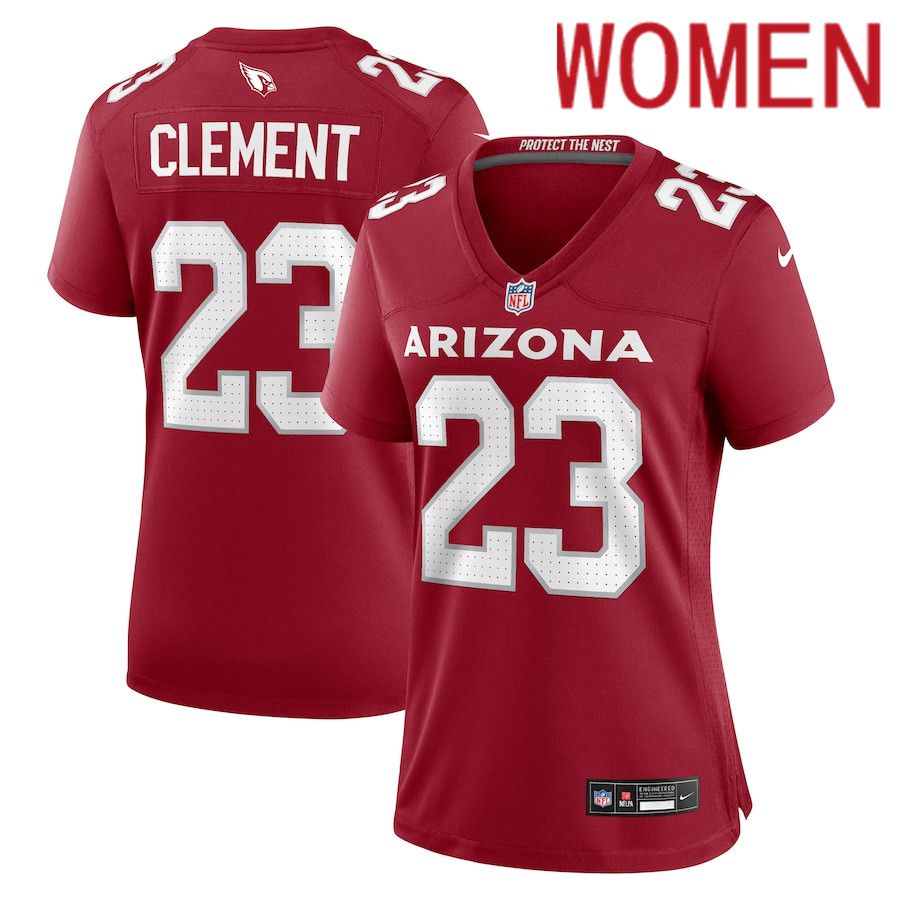 Women Arizona Cardinals #23 Corey Clement Nike Cardinal Team Game NFL Jersey